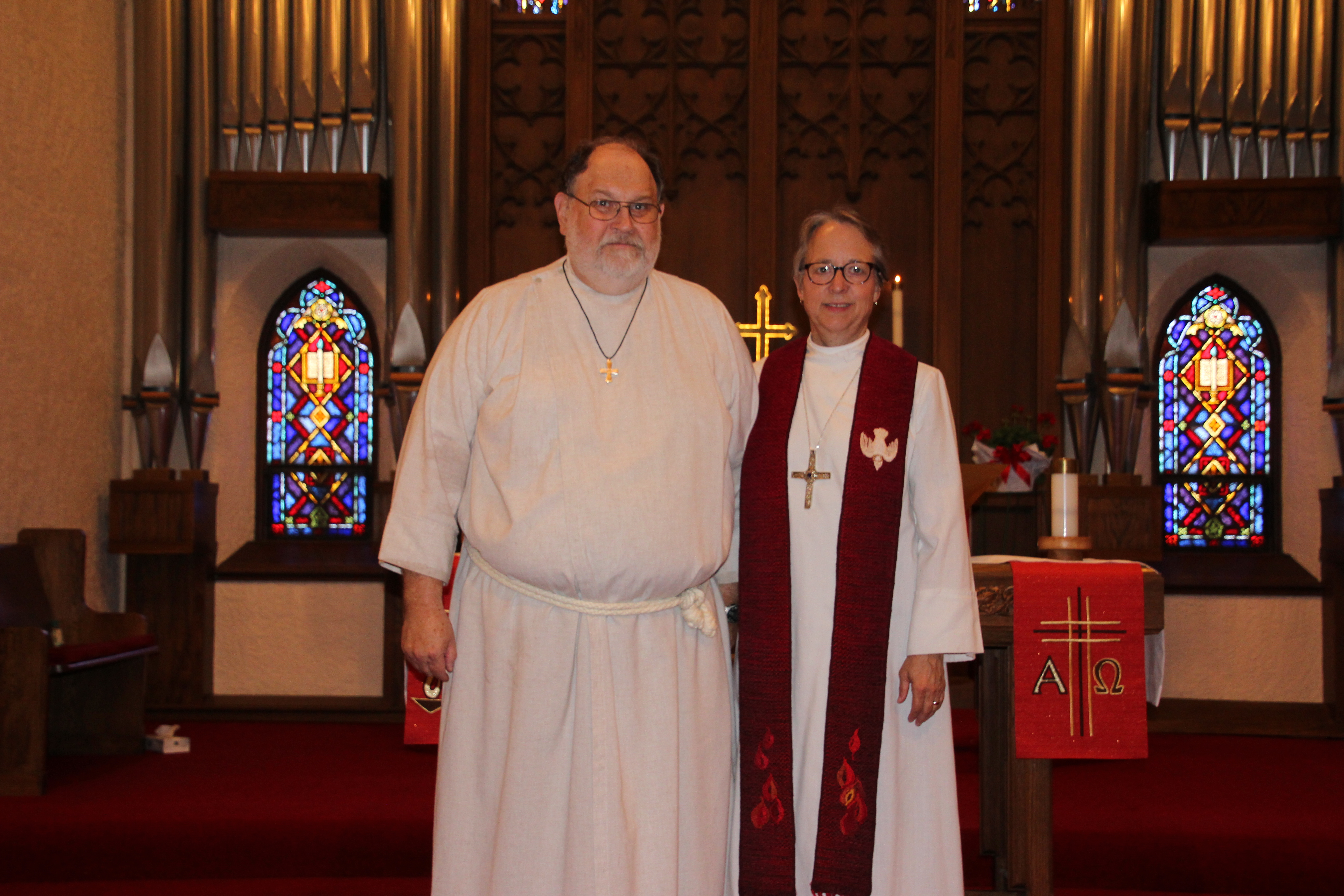 South Central Wisconsin 2018 grad with Bishop Mary Froiland